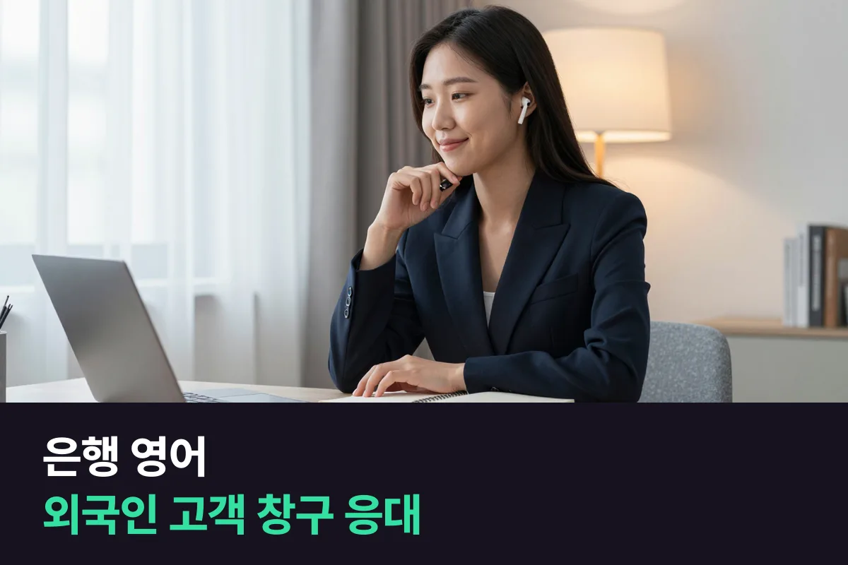 외국인 고객을 맞는 은행 창구 직원은 영어회화를 어떻게 준비해야 합니까?