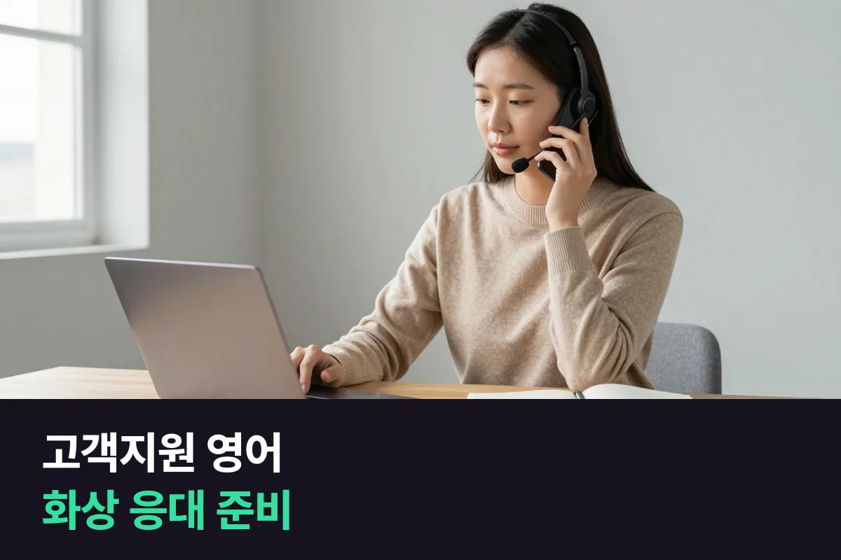 해외 고객을 화상으로 응대하는 고객지원 담당자는 영어를 어떻게 준비해야 합니까?