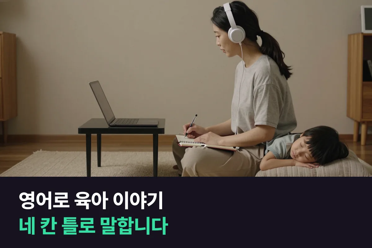 영어로 아이 키우는 이야기를 할 때 어떤 순서로 말하면 됩니까?