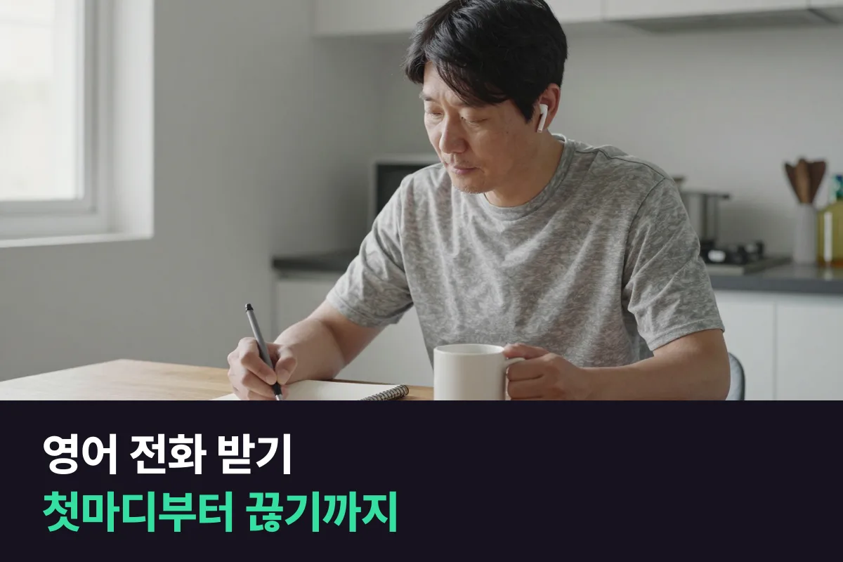 갑자기 영어 전화가 오면 무슨 말부터 해야 합니까?