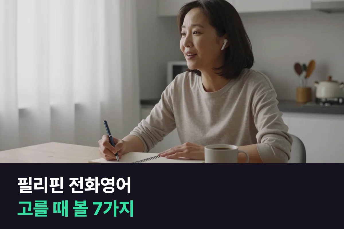 필리핀 전화영어 추천: 업체 고를 때 볼 7가지와 20분 가격