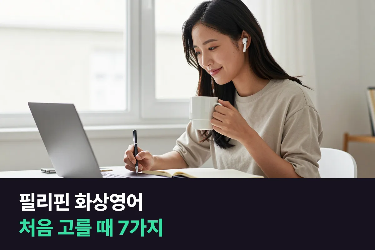 필리핀 화상영어 추천: 처음 고르는 성인이 결제 전에 볼 7가지