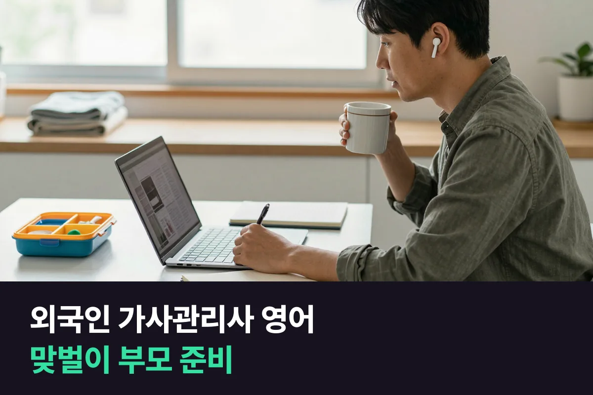 외국인 가사관리사 영어, 맞벌이 부모가 먼저 익혀 둘 부탁·확인·조율 영어