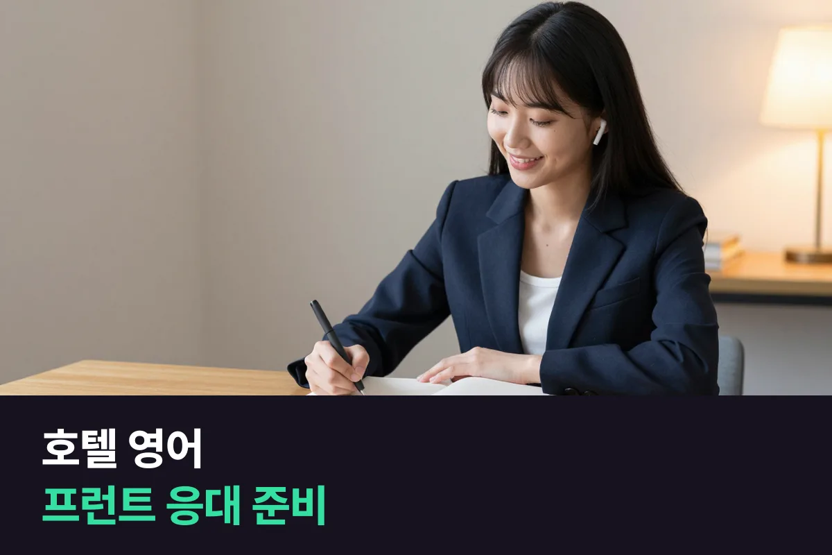 호텔 프런트에서 쓰는 영어회화는 어떻게 준비해야 합니까?