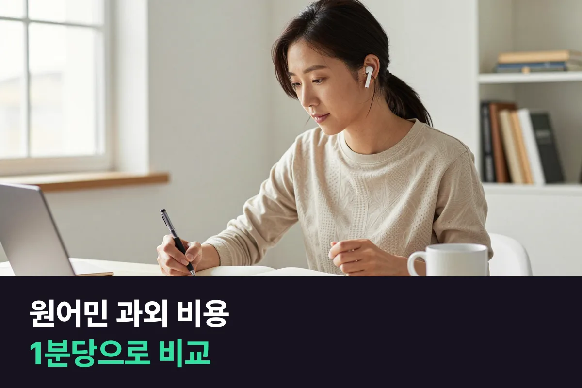 원어민 과외 비용: 시간당 시세와 필리핀 선생님 화상영어를 1분당으로 비교
