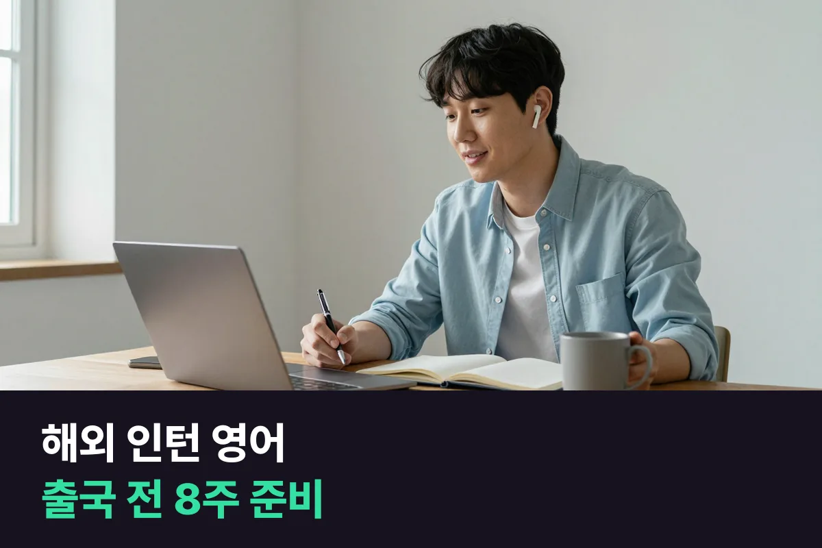 해외 인턴십에 합격한 뒤 출국 전까지 영어회화는 무엇을 준비해야 합니까?