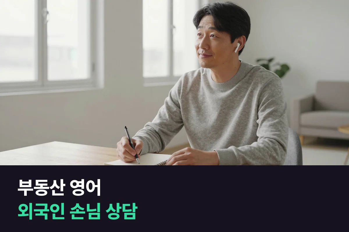 외국인 손님을 맞는 부동산 중개사는 영어회화를 어떻게 준비해야 합니까?