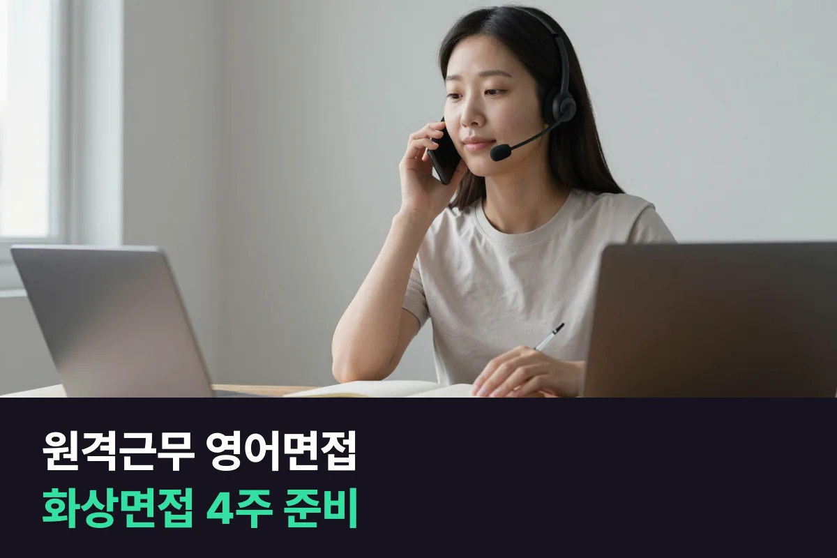 해외 원격근무에 지원했습니다. 영어 화상면접은 어떻게 준비합니까?