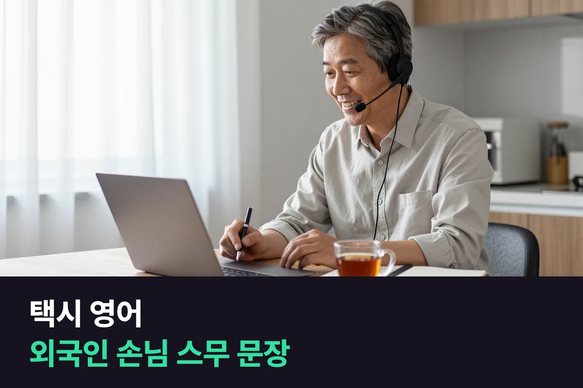 택시 영어: 외국인 손님이 탔을 때 꼭 필요한 말은 스무 문장이면 됩니다